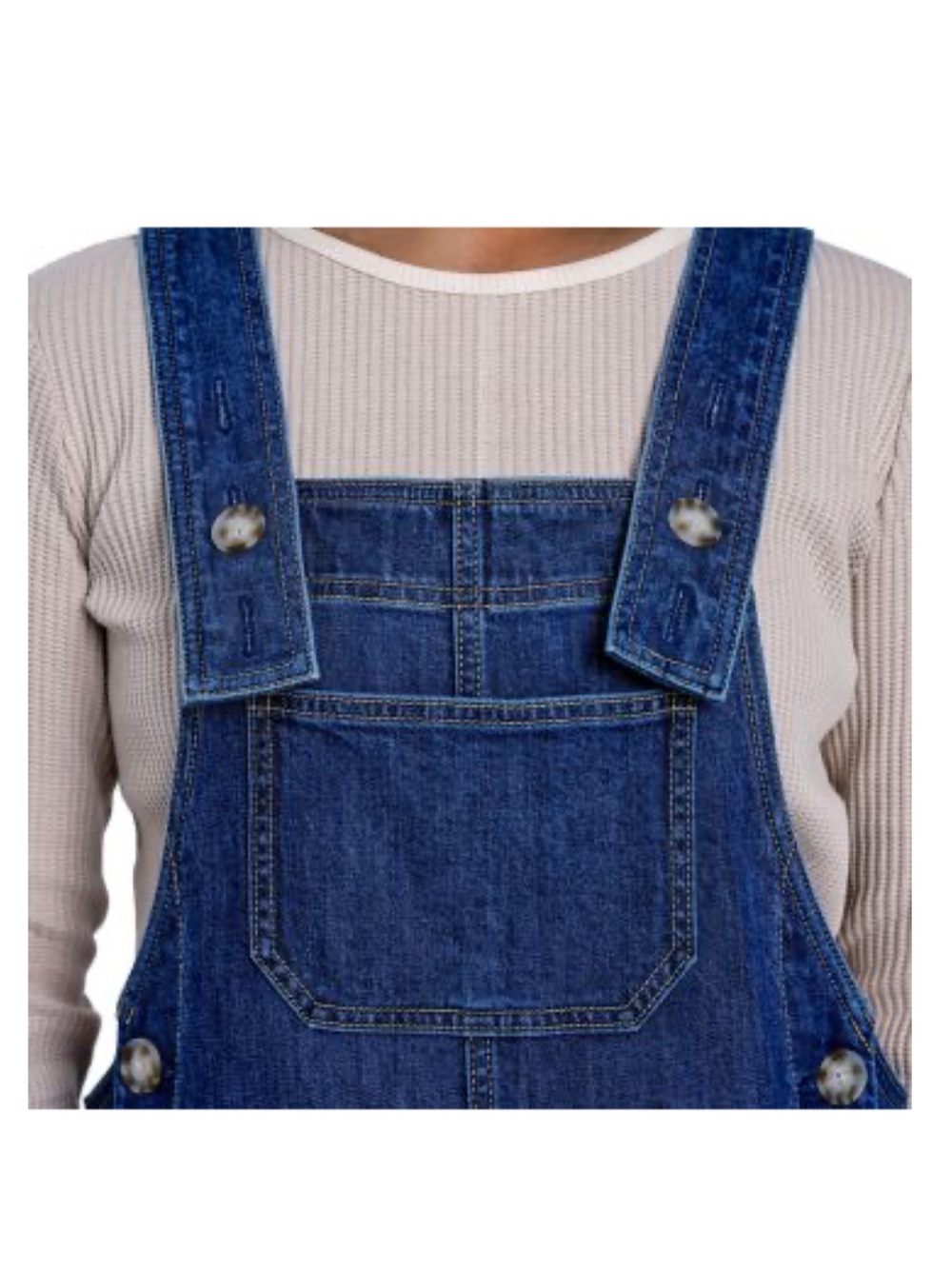 Molly Yeh Women's Easy Denim Overalls Plus Size 2X Wide leg adjustable straps - Picture 6 of 16